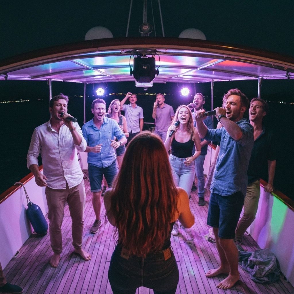Karaoke on the Boat